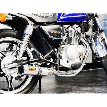 Amazon.co.jp: W2-412BKχ GN125 専用 マフラー フルエキゾースト